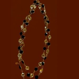 Swarovski vintage large crystal gold chain
